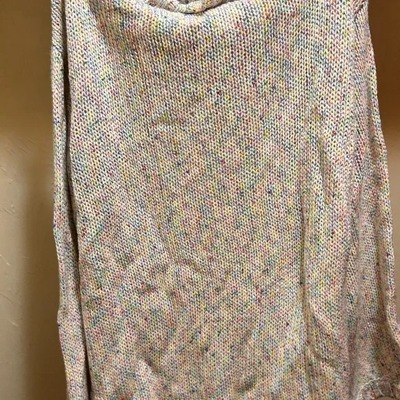 New York&Co Soho Multicolor/rainbow Cable Knit cowl/turtle neck Women's Sweater - Picture 5 of 5